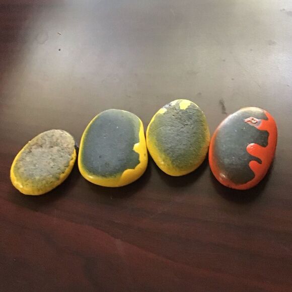 Handmade LadyBug Paper Weights, NEW, yellow and orange, Whimsical - Picture 3 of 3